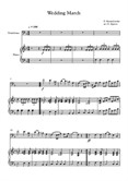 Wedding March, Felix Bartholdy Mendelssohn, For Trombone & Piano