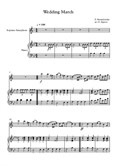 Wedding March, Felix Bartholdy Mendelssohn, For Soprano Saxophone & Piano