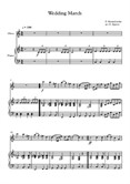 Wedding March, Felix Bartholdy Mendelssohn, For Oboe & Piano