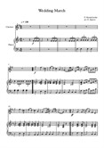Wedding March, Felix Bartholdy Mendelssohn, For Clarinet & Piano