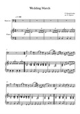 Wedding March, Felix Bartholdy Mendelssohn, For Bassoon & Piano