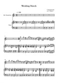 Wedding March, Felix Bartholdy Mendelssohn, For Alto Saxophone & Piano