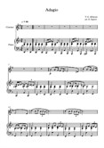 Adagio (In G Minor), Tomaso Giovanni Albinoni, For Clarinet & Piano
