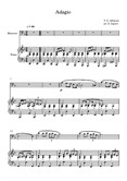 Adagio (In G Minor), Tomaso Giovanni Albinoni, For Bassoon & Piano