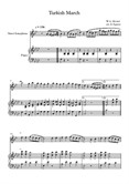 Turkish March, Wolfgang Amadeus Mozart, For Tenor Saxophone & Piano